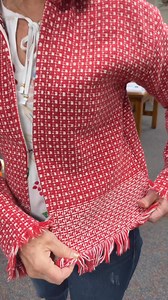 Vickie’s SUPER CUTE jacket, made from a throw blanket or maybe it was a tablecloth??!!! 🥰 | Kelly Cline Quilting