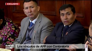 Un personaje allegado a APP ingresó a la Contraloría General de la República en un puesto que le permitirá el acceso a información privilegiada. Como se recuerda, en julio de este año, el anterior titular de esta institución cuestionó y pidió información del viaje de César Acuña a China Encuentra las notas y entrevistas del programa AQUÍ ► cuartopoder.pe | Cuarto Poder