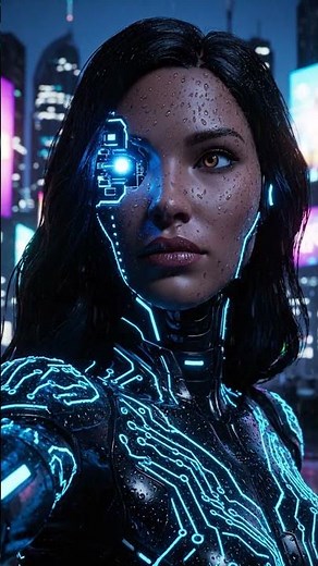 Next-Gen Female Cyborg Reveal | Cinematic AI Video #robot #ai #stablediffusion