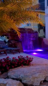 Our pools shine bright at night. We create a jaw-dropping environment of recreation and relaxation that is 100% customized and unique to every client! #insanepools #lucaslagoons #poolbuilder #pool #backyard | Lucas Lagoons
