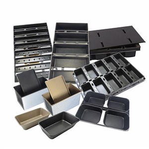 [Hot Item] Factory Custom Made Commercial Baking Pans Aluminum Alusteel Metal Non Stick Bread Baking Pan Pullman Loaf Pan Toast Sandwich Baking Pan with Lid