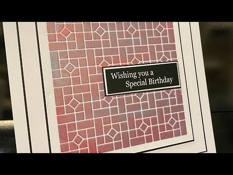 Sweet Poppy Stencils Marbling technique