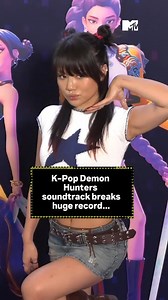 The K-Pop Demon Hunters soundtrack is breaking records, and we can’t stop listening! 🎧💖 #KPopDemonHunters #Huntrix #SajaBoys #EJAE #AudreyNuna #REIAMI #Rumi #Mira #Zoey #MTVCeleb | MTV Asia