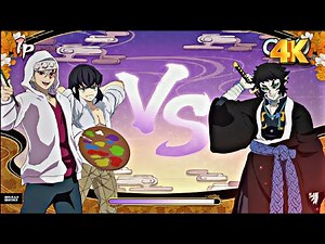Academy Tengen & Academy Inosuke VS Kaigaku | Demon Slayer The Hinokami Chronicles 2 [ 4K 60FPS ]