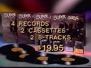 1986 Super Girls record collection commercial