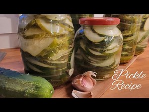 DELICIOUS Homemade Cucumber Pickle Recipe