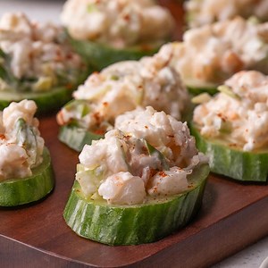 Shrimp and Cucumber Rounds