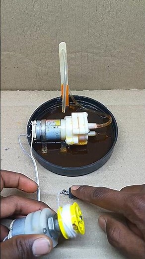 ⚡ Gear Motor Energy Generator with Water Pump 💧 DIY Power Project