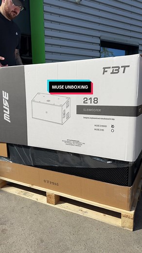 Unboxing the FBT MUSE 218SND Dual Subwoofers