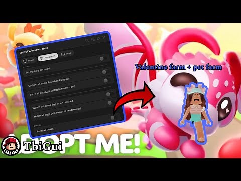 Roblox adopt me Valentine Hearts autofarm + Pet farm Script