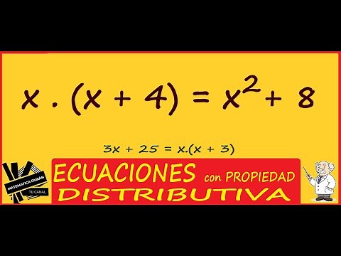 ECUACIONES con la propiedad DISTRIBUTIVA (paso a paso)