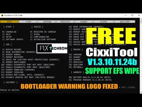 CixxiTool Android Suite V1.3.10.11.24b | Bootloader Warning Logo Removal Free Tool 2024