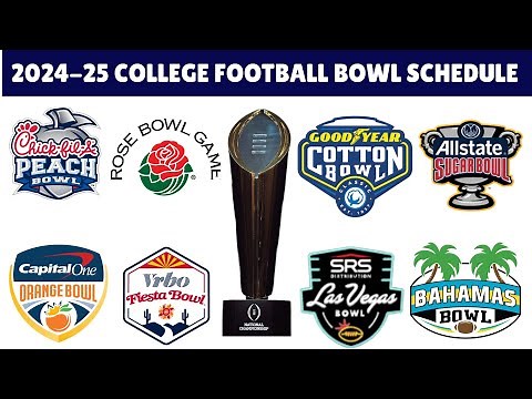 2024-25 BOWL SCHEDULE | COLLEGE FOOTBALL BOWL GAMES SCHEDULE TEAMS, DATES AND TIMES.