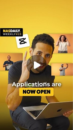 Nas Daily on Instagram: "Our best class ever, the Creator Accelerator Program, is now open for applications. This is a 5-month long commitment, but it is truly life changing. This is the best class we’ve ever made and it’s already taught at universities as well. Apply below for a seat - class starts next month (link in bio!) @nasacademy #NasDaily #NasWeekly #nasacademy #creator #fyp"