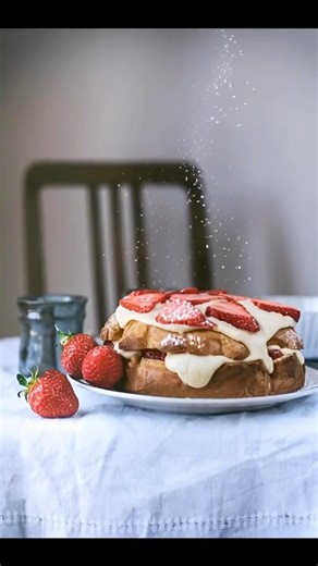 Messy Custard Cake #custardcake #dessert #sweettooth #shortsfeed #foodlover