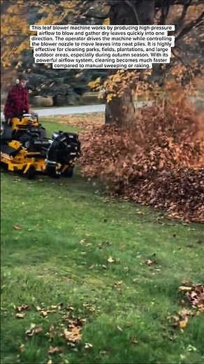 WORKER || Giant Leaf Blower Machine for Super Fast Yard Cleaning