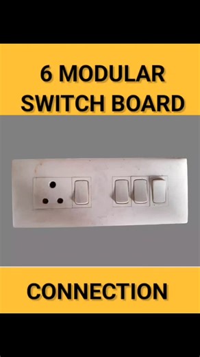 mr.logi on Instagram: "6modular switch board wiring #electricalwork #electrical #electricalwiring #switchboard"