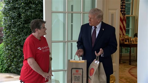 DoorDasher delivers McDonald's to President Trump at the Oval Office