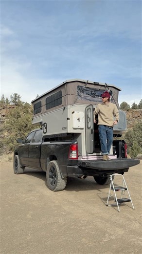 Sounds of setting up your truck camper 🤤😮‍💨