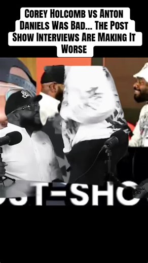 Corey Holcomb vs Anton Daniels Was Bad… The Post Show Interviews Are Making It Worse#fyp #viral #viralvideo #breakingnews #newyork