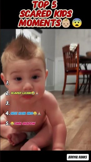 Top 5 Cutest & Funniest Scared Kids Moments! 👶😱 #funnybabies #Cutekids #babyreactions