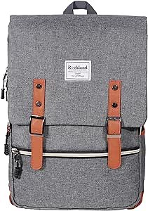 Rockland Heritage USB Laptop Backpack, Grey, Large