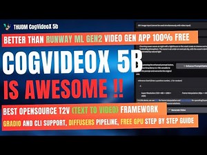 CogVideoX 5B (Upgraded) : Best Open Source Text to Video Generator (Low VRAM Local Install Tutorial)