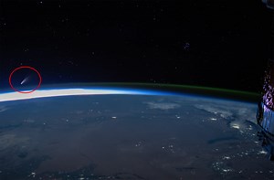 Comet NEOWISE as Viewed from the International Space Station