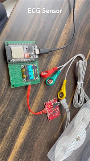 ECG Sensor with ESP32 #medicaldevices #ecg #esp32 #diyprojects #diy