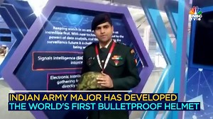 World's first bulletproof helmet developed by Indian Army major can stop an AK-47 bullet from a distance of 10 metres #BulletproofHelmet #IndianArmy | CNBC-TV18