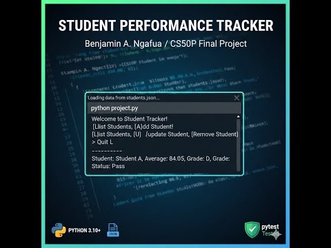 Student Performance Tracker #CS50P #finalproject #code