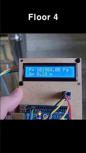 Test BMP180(bmp280) Pressure by Floor #seedlab #fablab #arduinoproject #bmp180 #altitude #barometer