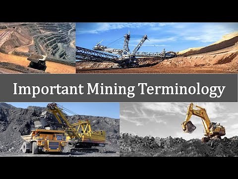 Mining Terminology | Important terms in Mining explained