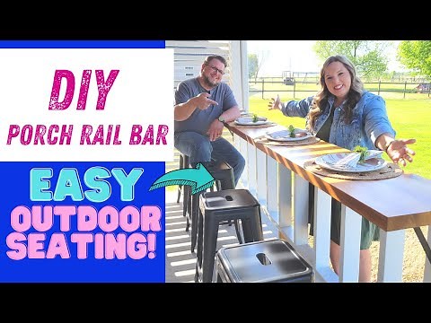 DIY OUTDOOR BAR ON A BUDGET // PERFECT FOR A PATIO MAKEOVER OR BACK PORCH OASIS //