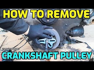 HOW TO REMOVE A CRANKSHAFT PULLEY OR HARMONIC BALANCER WITH A PULLER