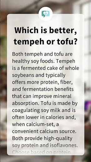 Which is better, tempeh or tofu?