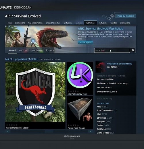 Comment installer des mods Ark