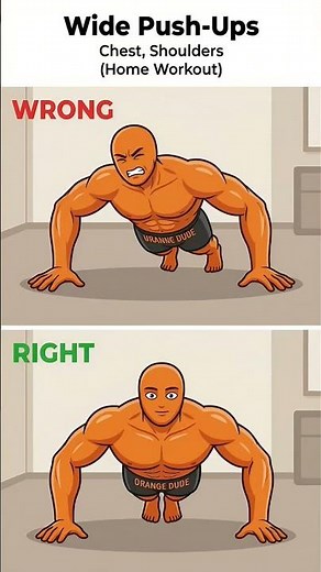 99% Do Wide Push Ups WRONG! 😱 Build a Bigger Chest & Shoulders the Right Way #gym #reels #fitness