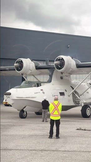 First PBY Canso engine start of the year.