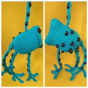 Freddie the Frog - No-sew Crochet Pattern Fidget Leggy Frog With 9mm Pony Beads. Posable Sensory Toy. - Etsy