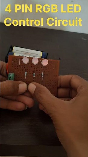 4 pin RGB LED control circuit #led #ledlights #trending #viralshorts #rgb