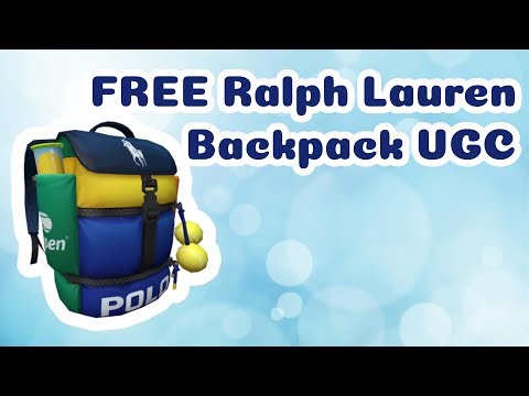 🎒 Stylish & Sporty! FREE Ralph Lauren x US Open Roll-top Backpack Roblox UGC 🎾