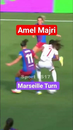 Amel Majri -Marseille Turn #football #euro2025 #futebolfeminino #futebol #soccer #skills #france