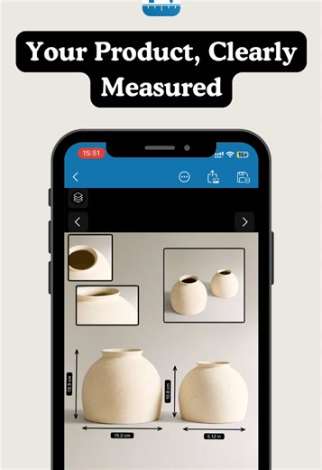 ✨ Selling online? Stand out with precision. With PhotosMeasure, you can easily mark accurate measurements and add multi-angle shots of your product, all in one app. Perfect for e-commerce listings that build trust and boost sales. #ProductPhotography #EcommerceTips #PhotosMeasure #SellSmarter #OnlineStoreTools #EtsySeller #AmazonFBA #SmallBusinessTools