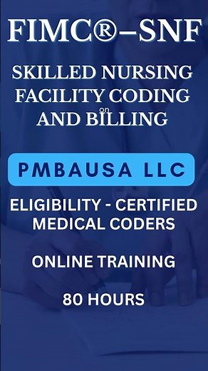 Skilled Nursing Facility Coding and Billing Training #SNF #Skillednurisngfacilitycoding