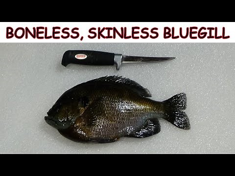 HOW TO CLEAN A BLUEGILL - NO BONES, NO SKIN