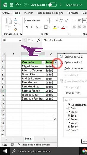 Aplicar FILTRO en Excel RÁPIDAMENTE #shorts #exceltips #exceltricks #exceltutorial