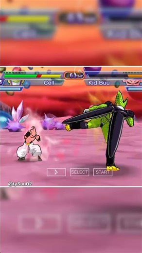 Cell VS Kid Buu 🥵😈🥵 #dragoball