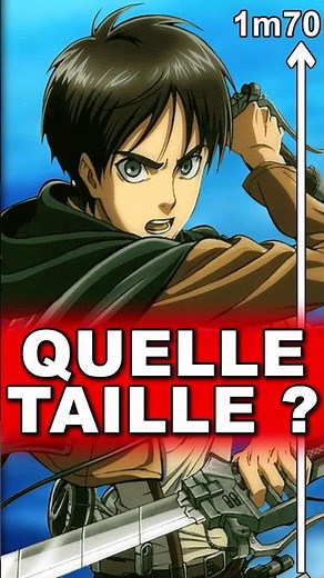 HOW TALL ARE THE MALE CHARACTERS IN ATTACK ON TITAN? #anime #manga #snk
