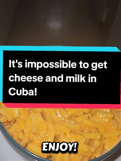 It is impossible to get #dairy in #Cuba . Milk, cheese, butter are not something you have on your fridge on a daily basis. They are just too pricey. #macandcheese #fyp #foodtok